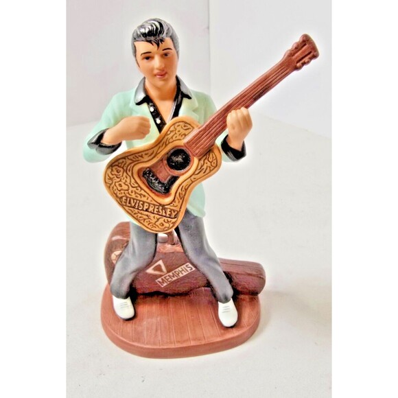 Elvis Presley Porcelain Hand Painted Figurine Avon VTG 1987 Memphis King Of Rock - Picture 2 of 11